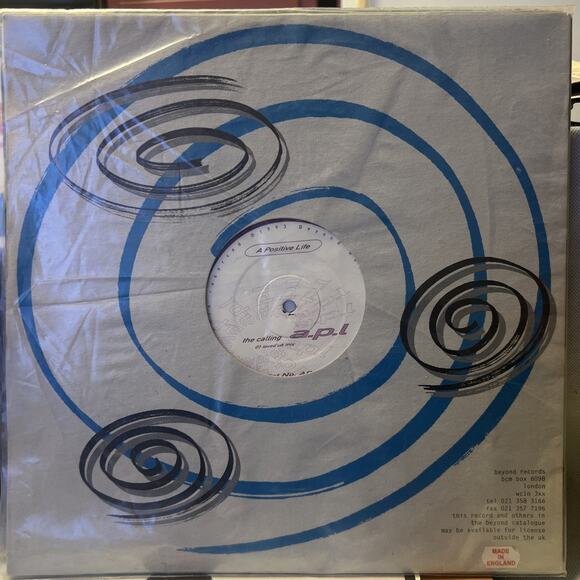 A Positive Life The Calling Vinyl LP UK 1993, Beyond NM - AWESOME! Electronica! - Picture 8 of 8